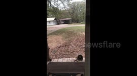 US: Golfball Sized Hail Storm Near Lake Murray, Oklahoma