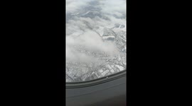 Beautiful view of snow in Moscow Russia ...looks amazing to see from the airplane