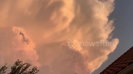 US: Foreboding Clouds Over Irving, TX Amid Thunderstorm Warnings