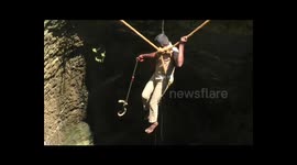 Fire and rescue officer risked his life to save a cobra that fell into the well in Tamilnadu.