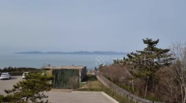 백령도,북한 옹진반도 4월