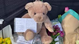 Well-wishers leave tributes to Prince Philip at Buckingham Palace despite request not to