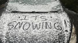 From sunshine to snow showers in one Sunday afternoon, no more coffee in the garden as the weather turns wintery.