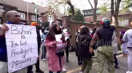 “He is a terrorist, he is a killer” President Buhari Must Go Protest, Abuja House, London, 11th April 2021.
