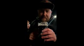 Man enjoys first pint minute past midnight as pubs reopen outdoor seating in England