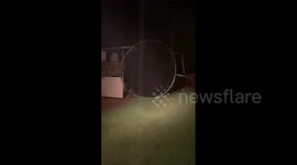Trampoline blown off ground as Tropical Cyclone Seroja batters Australia