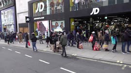 London's Oxford Street lined with shoppers as lockdown rules eased