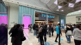 London's Westfield packed as queues for Primark wind around shopping centre