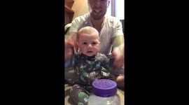 Two month old takes up drumming