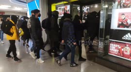 Eager shoppers rush to invade JD Sports following London re-opening