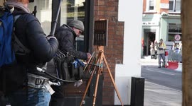 Artist Paints Soho On First Day Of Pubs And Bars Reopening