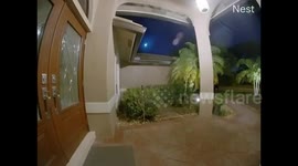 Doorbell cam captures spectacular moment meteor lights up skies of Florida