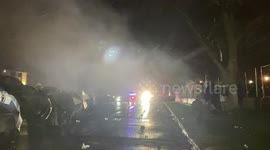 Minnesota police blast concussion grenades at Brooklyn Center protesters