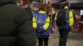 Soho night closes under Covid marshalls watch