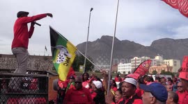 South Africa's largest trade union federation marches through Cape Town on Worker's Day