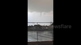NZ: Waterspout Spotted Off Onekawa, Napier