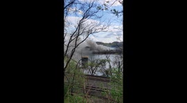 Avonworth Fire in Pittsburgh Factory near the rivers.