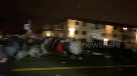 Chaos breaks loose in Brooklyn Center, Minnesota after police decide they've had enough of protestors pushing on their fence.