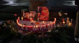People join vigil for Daunte Wright and Dominique Lucious in Washington Square Park, New York