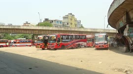 Saidabad Bus Terminal in Dhaka city during coronavirus lockdown