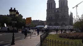 Restoration works continue at Notre Dame two years on from devastating fire
