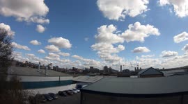 Time lapse of clouds over Leeds City Centre