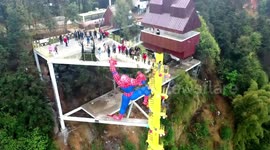 Thousand step spiral staircase on Chinese cliffside opens doors to public