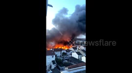 Large fire erupts in Paris suburb of Aubervilliers