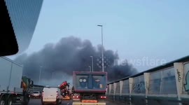 France: Fire Erupts At Warehouse In Aubervilliers 2