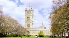 London Westminster Half-mast union flag Prince Phillip death