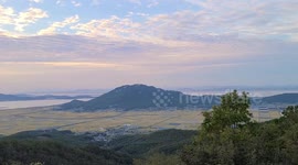 Sunset of Jeokseoksa Temple on Ganghwa Island, Korea