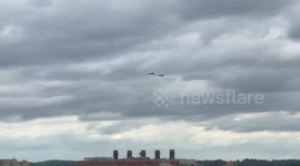 F-22 flyover DC's new World War I memorial