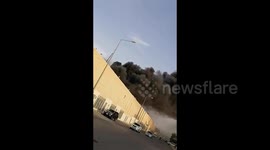 Huge plume of smoke as fire erupts at Saudi Arabia's Sahara Mall In Riyadh