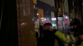 Arrest ended first Friday night in Soho after coronavirus lockdown easing in England