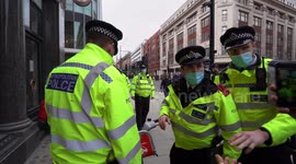 Police and protesters clash at London anti-lockdown 'Freedom protest'