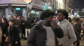 Packed Soho in central London for start of first weekend of freedom since lockdown was eased