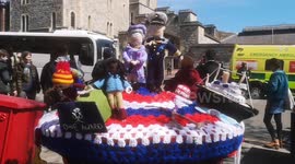 Cute postbox outside Windsor Castle in tribute to Prince Philip