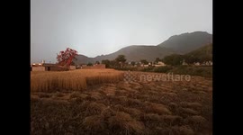 Rain Approached In Front Of Margala Hills And The Clouds Form Horror Seen!