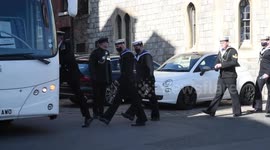 Military Men Depart Prince Philips Funeral