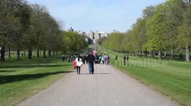 Views Of The Long Walk In Windsor After Prince Philips Funeral