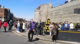 People Outside Windsor Castle