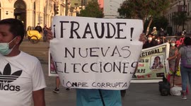 Peruvian protesters rally against presidential candidates over alleged 'electoral fraud'