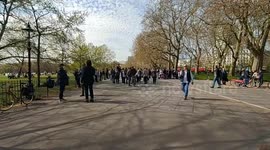 Hyde Park Speakers Corner bustling with people feat. David Kurten