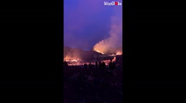 Apocalyptic scenes as volcano in Iceland continues to spew lava