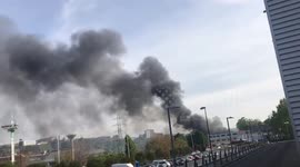 Spain: Fire Erupts At Bakery In Barakaldo, Basque Country