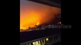 Time lapse shows impact of Table Mountain fire in Cape Town