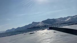Scenic Alaska flight around glaciers while doing bush pilot training
