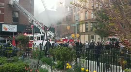 NYFD battles 3-alarm fire in Manhattan apartment building