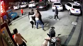 Chinese man confronted after 'touching' woman as she walked past