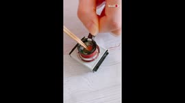 Japanese creator makes miniature bowl of soup using clay